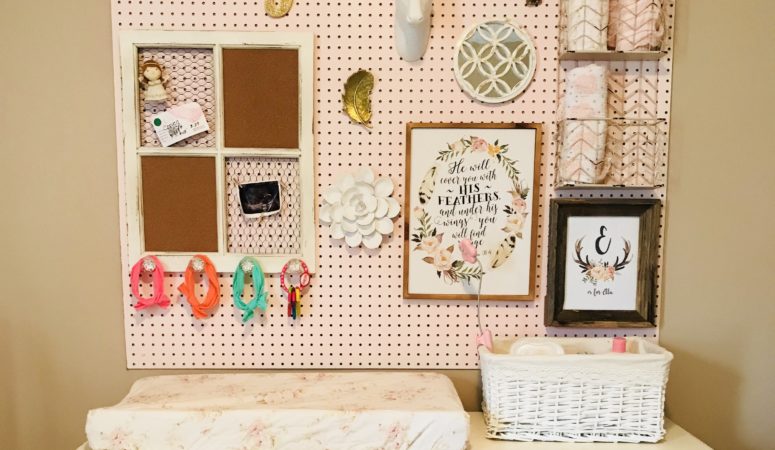 Baby Girl Nursery: Storage and Decorations