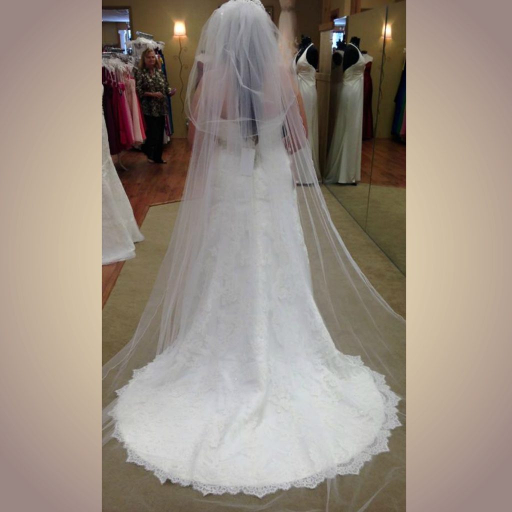 wedding dress and veil shopping